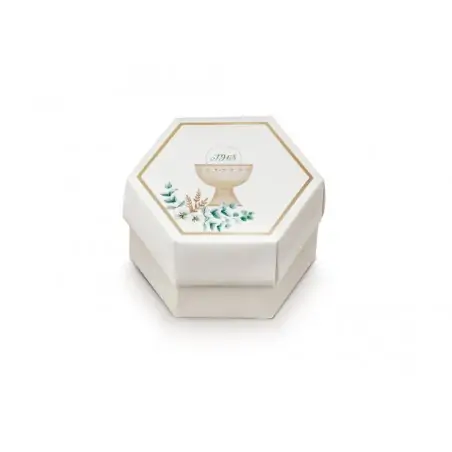 scatoline portaconfetti comunione bianche con calice idee