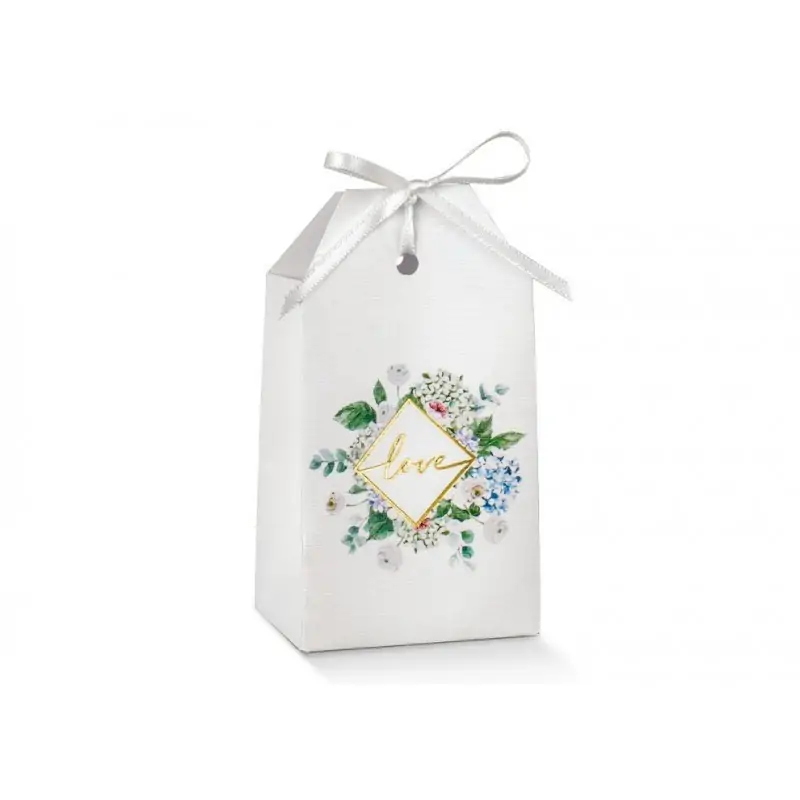 TAG 5.5X3.5X10 CM GREEN BOMBONIERE PORTACONFETTI