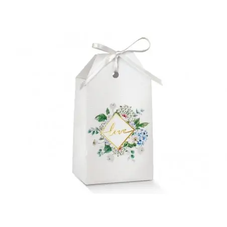 TAG 5.5X3.5X10 CM GREEN BOMBONIERE PORTACONFETTI