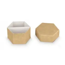 scatoline portaconfetti fai da te esagonale cm 6X4