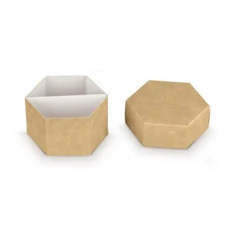 scatoline portaconfetti fai da te esagonale cm 6X4