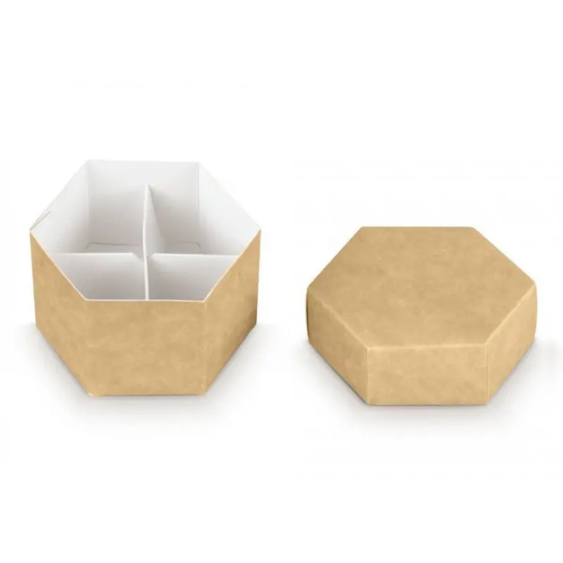 scatole portaconfetti fai da te esagonale cm 8X5.5