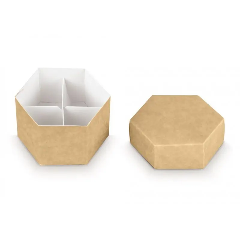 scatole portaconfetti fai da te esagonale cm 11x6