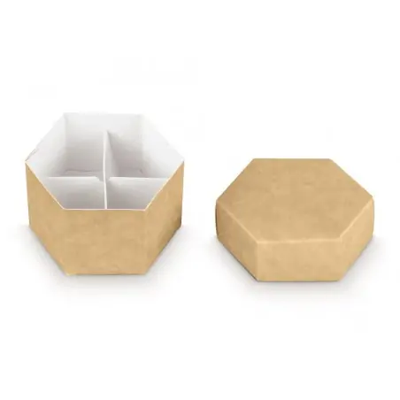 scatole portaconfetti fai da te esagonale cm 11x6