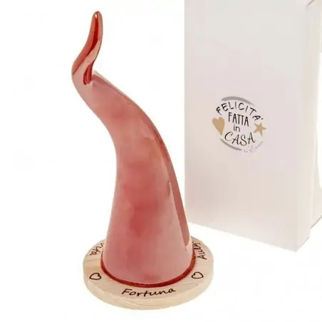 CORNETTO ROSSO C/BASE H.19,5 C/BOX 1/24