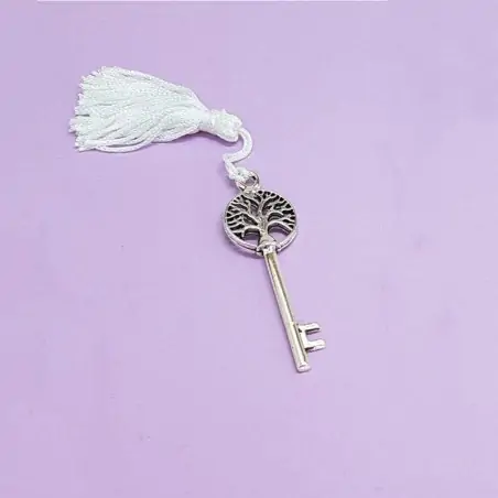 chia albero con nappa bianca