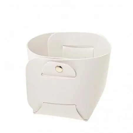 RAFFINATO CESTO CM.12 H.11 BIANCO