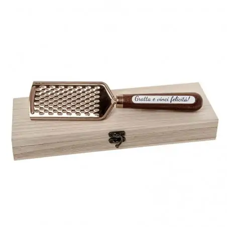 BRONZE GRATTUGIA CM.24 IN WOOD BOX 1/36