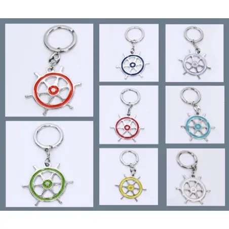 Portachiavi metallo smaltato TIMONE cm.8