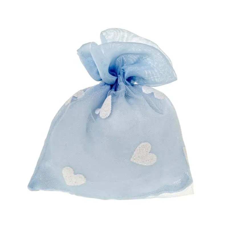 GLITTER HEART BAG CM.10X12 CIELO 60/600