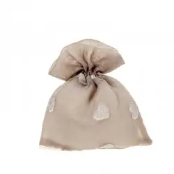 HEART BAG CM.10X12 BEIGE...
