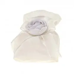 BOCCIOLO BAG QUADRO CM.10 BIANCO