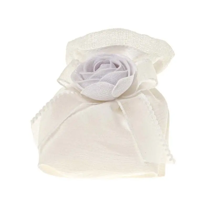 BOCCIOLO BAG QUADRO CM.10 BIANCO