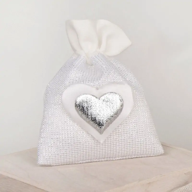 HEART SILVER BAG CM.8X10 60/600