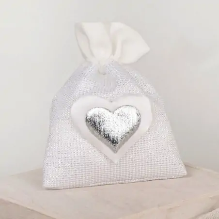 HEART SILVER BAG CM.8X10 60/600