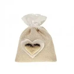 HEART ORO BAG CM.8X10...