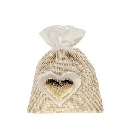 HEART ORO BAG CM.8X10