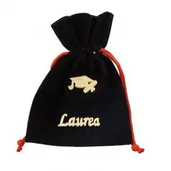 SACCH.LAUREA NERO C/APP...