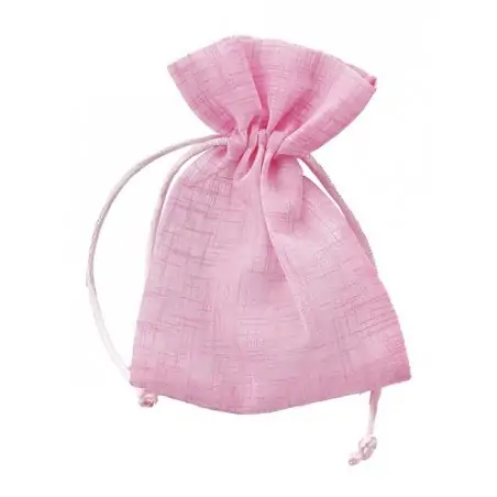 SACC.ORGANZA ROSA 10x13CM