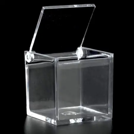 scatola quadrata in plex portaconfetti