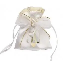 SACC.50°C/CUORE GOLD H.8x10CM