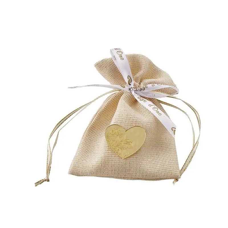 SACC.BRILLE'C/APP PLEXI ORO 10x13CM