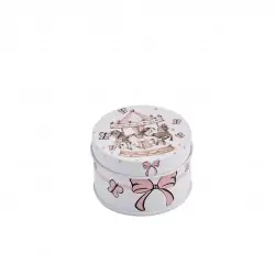 TIN BOX SMALL GIRL CAROUSEL...