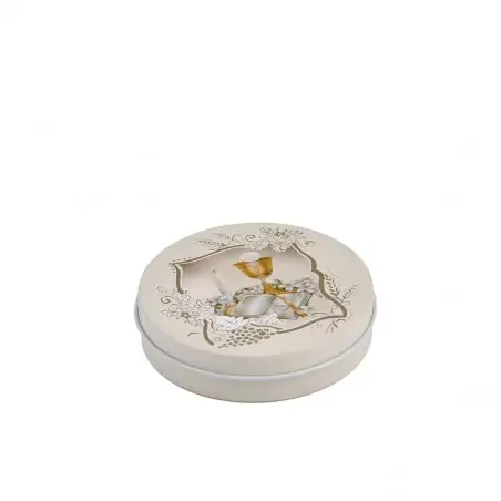 TIN BOX CANDELA COMUNIONE 8x2CM