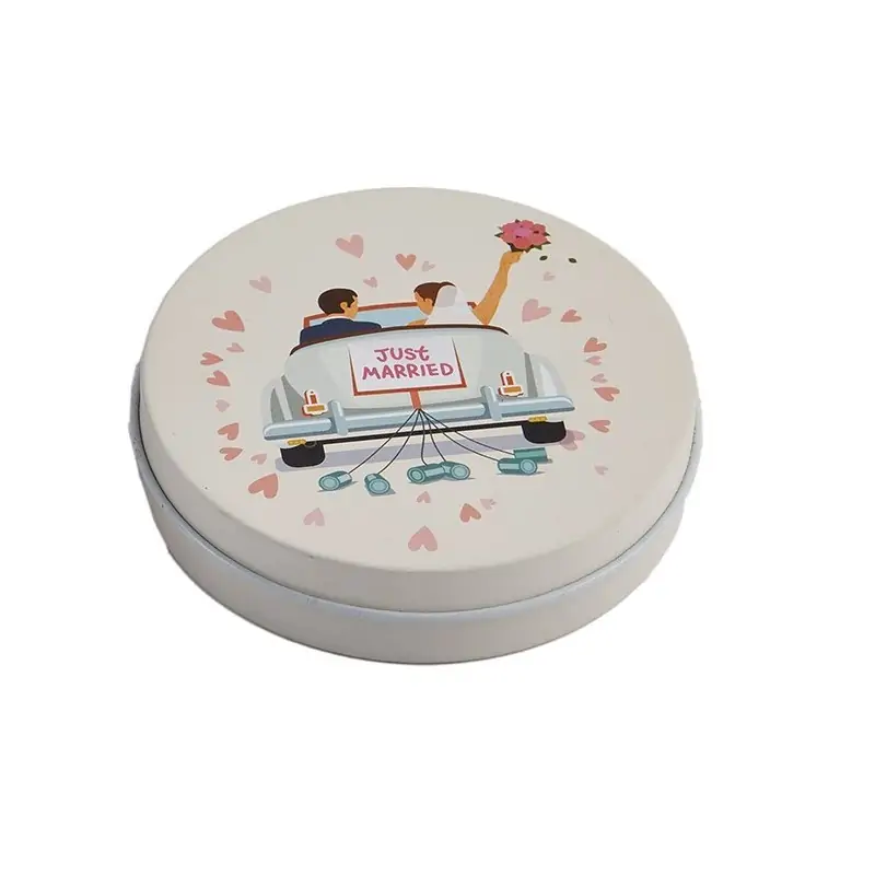 TIN BOX CANDELA WEDDING 8x2CM