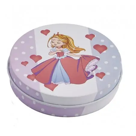 TIN BOX CANDELA PRINCESS 8x2CM