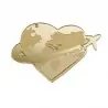 CUORE MAGNETE GOLD H.7.5x4.9CM