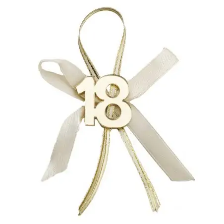 APPL.18° PLEXI GOLD C/FIOCCO