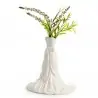 VASETTO VESTITO DA SPOSA CON FIOCCO 19.4 CM. 