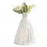 VASETTO VESTITO DA SPOSA CON CUORI 19.4 CM. 