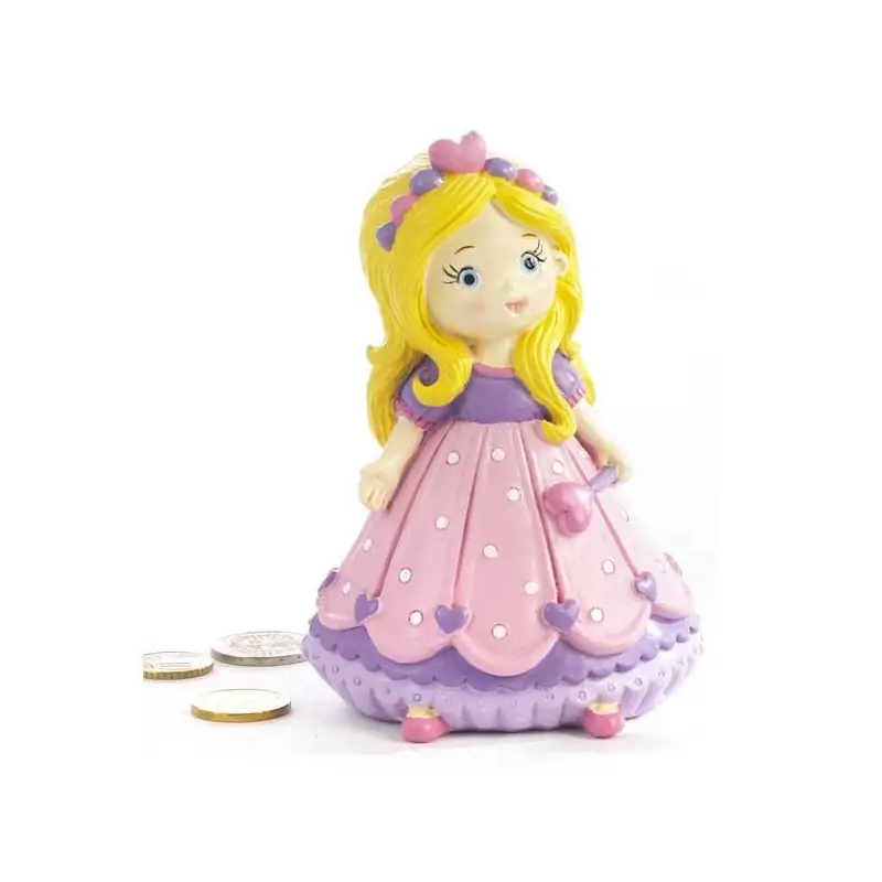 SALVADANAIO PRINCIPESSINA 13 CM. RESINA