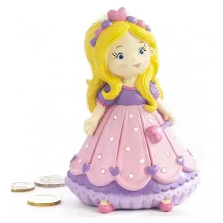 SALVADANAIO PRINCIPESSINA 13 CM. RESINA