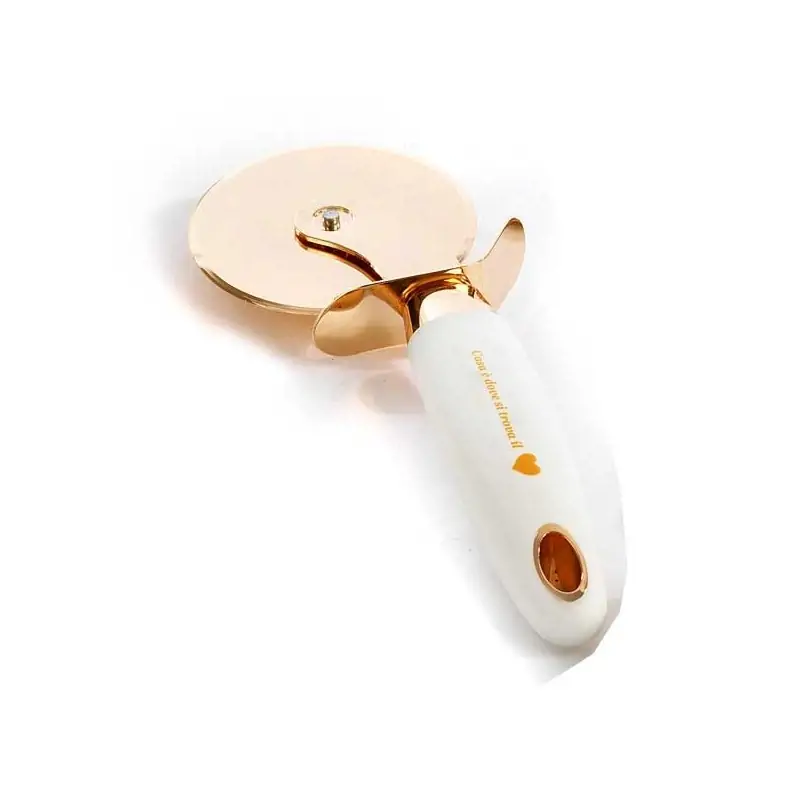 ROTELLA PER PIZZA 21 CM. METALLO COLOR RAME PLASTICA G.BOX