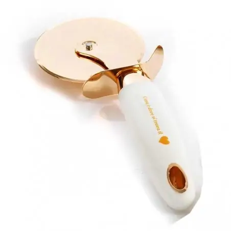 ROTELLA PER PIZZA 21 CM. METALLO COLOR RAME PLASTICA G.BOX