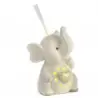 DIFFOND. ELEFANTE / CUORE ORO MET. 14.5 CM. PORC. LUCE G.BOX