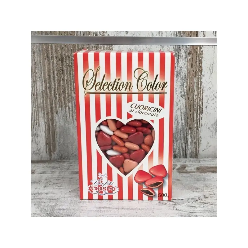 CRISPO CONFETTI SFUMATI ROSSI CUORICINI MIGNON