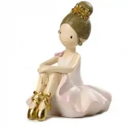 SALVADANAIO BALLERINA SPIR. SEDUTA 18.1 CM. 