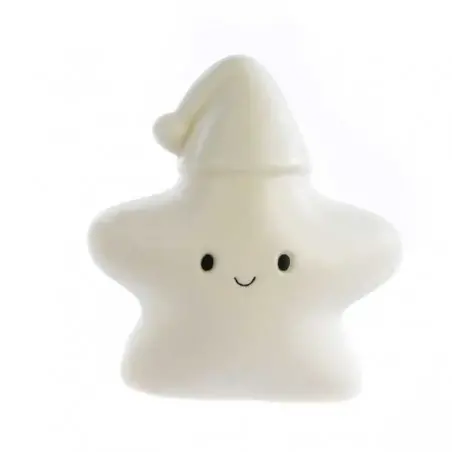 STELLINA SPIR. CON PAPALINA 10.8 CM. PORCELLANA LUCE