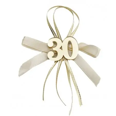 APPL.30° PLEXI GOLD C/FIOCCO