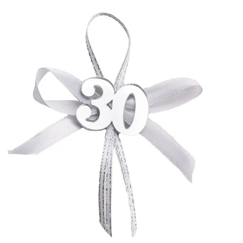 APPL.30° PLEXI SILVER C/FIOCCO