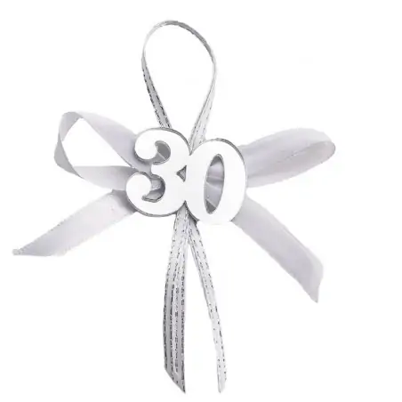 APPL.30° PLEXI SILVER C/FIOCCO