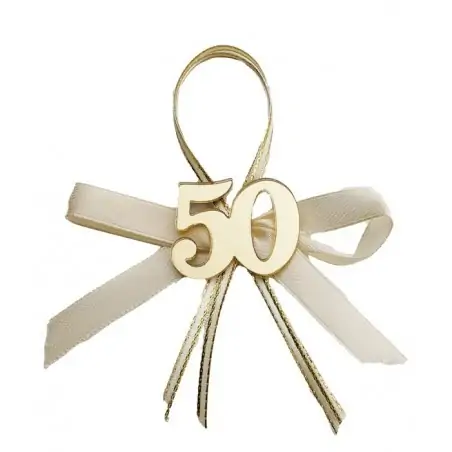 APPL.50° PLEXI GOLD C/FIOCCO