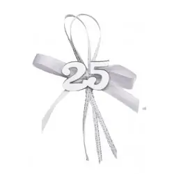 APPL.25° PLEXI SILVER C/FIOCCO