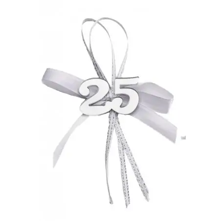 APPL.25° PLEXI SILVER C/FIOCCO