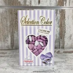 CRISPO CONFETTI SFUMATI LILLA CUORICINI MIGNON