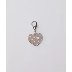 CIONDOLO CUORE BEIGE